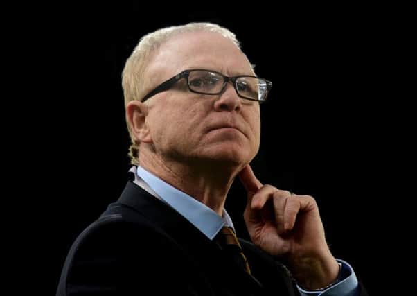 Scotland boss Alex McLeish spoke to managers union chief Richard Bevan about speculation over his position yesterday. Picture: Alan HArvey/SNS