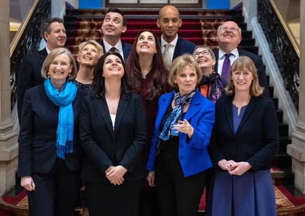 Former Conservative Heidi Allen (front left) has been selected as interim leader of the new party. Picture: Chris J Ratcliffe/Getty Images)