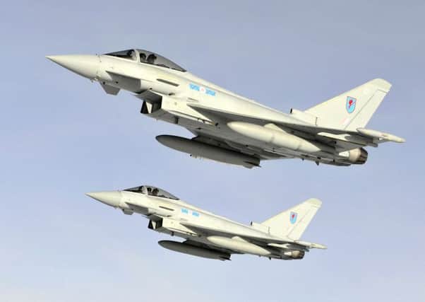 The Typhoons were scrambled from Lossiemouth. Picture: RAF