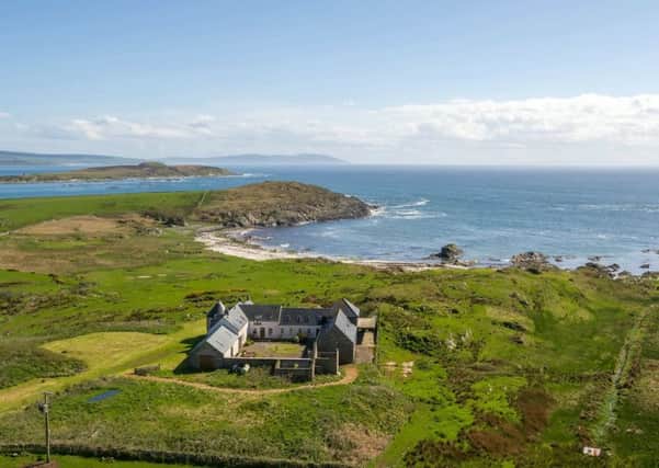 The majestic farmhouse on the remote Isle of Gigha that has gone on the market for just under £800,000 - with views of the ocean and a library and a games room..See SWNS story SWSCisland.A farmhouse on the remote Isle of Gigha has gone on the market - with no neighbours and views out onto the ocean.Leim Farm, on the Isle of Gigha, Argyll and Bute, has a library and a games room, as well as a lavish 17ft exercise pool with a sauna.Only 160 people live on the idyllic island, the southern most island in the Southern Hebrides, and it is famed for its low crime rate.The tiny island is only seven miles long, and 1.5 miles across at its widest point.