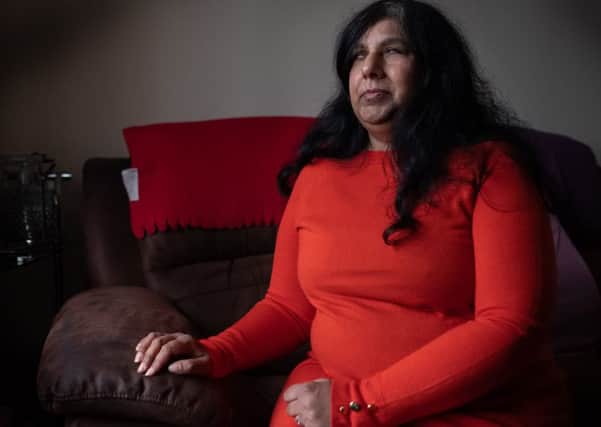 Kirin Saeed talks about her husband Sandy's suffering. Picture: Chris Leslie