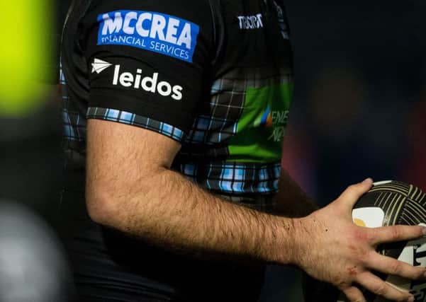 Leidos sponsors Glasgow Warriors. Picture: SNS