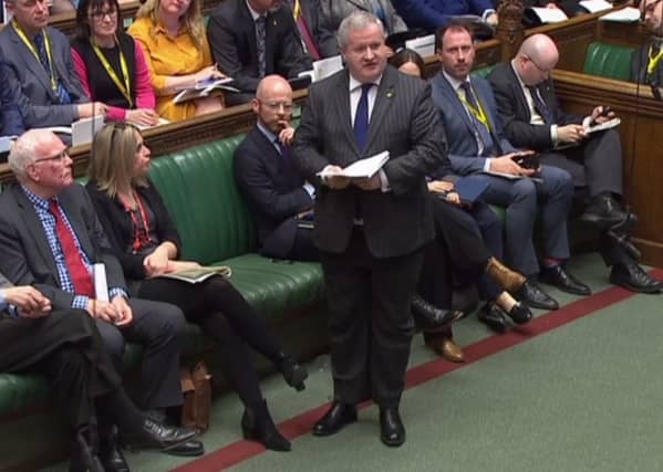 Ian Blackford, the SNP leader at Westminster, addresses MPs (Picture: /AFP/Getty Images)