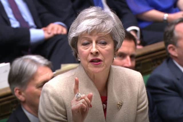Prime Minister Theresa May speaks in the House of Commons during a Brexit debate. PRESS ASSOCIATION