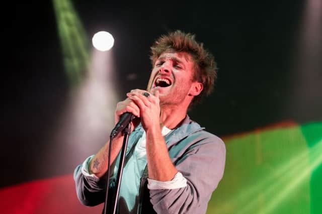 Paolo Nutini joing Edinburgh band Porkpie on stage in Paisley. Picture: Ian Georgeson