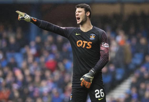Daniel Bachmann in action for Kilmarnock. Picture: SNS