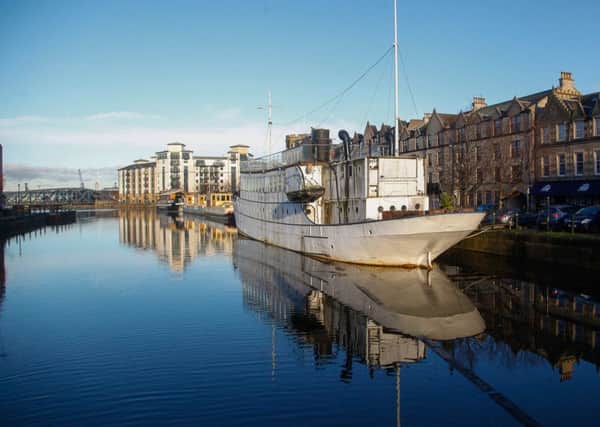 Ocean Mist is currently rotting at Leith Shore  plans will be lodged to restore her to her glory days. Picture: TSPL