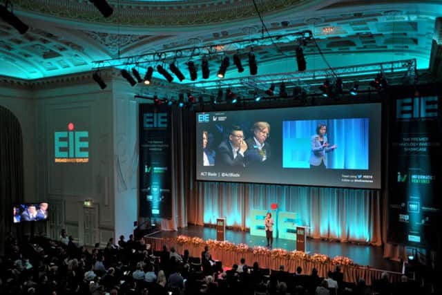 A pitch at technology investor showcase EIE in 2016. Picture: Jane Barlow.