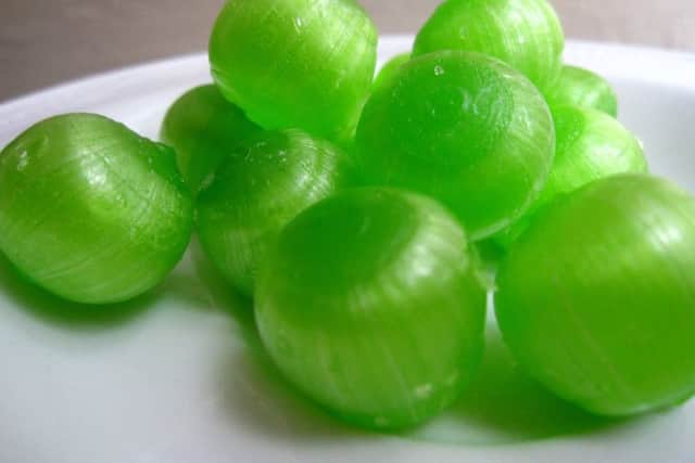 Scots for Sour Plums, these sharp tasting boiled sweets were enough to make you sook your cheeks in.