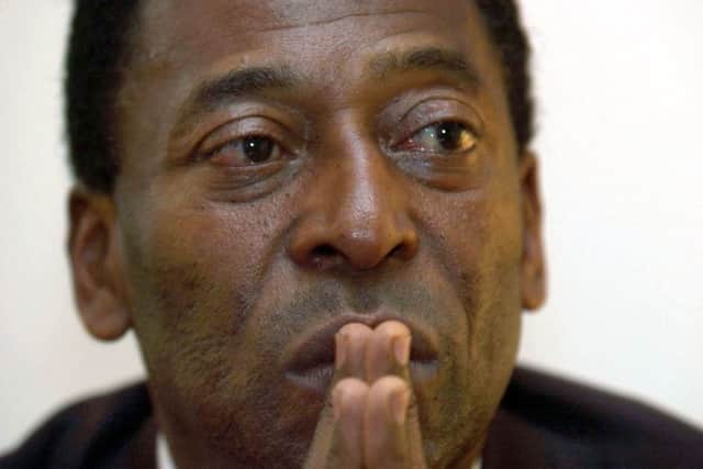 Brazilian footballing legend Pele was admitted to hospital last night according to reports. Picture: AP Photo/Richard Lewis