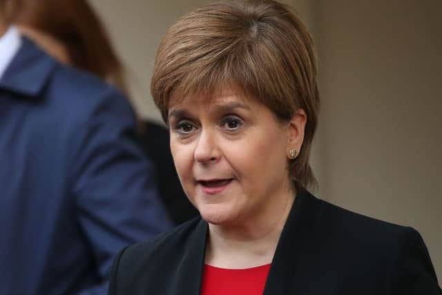 Scotland's First Minister, and leader of the Scottish National Party (SNP), Nicola Sturgeon. (Photo by ISABEL INFANTES / AFP)ISABEL INFANTES/AFP/Getty Images
