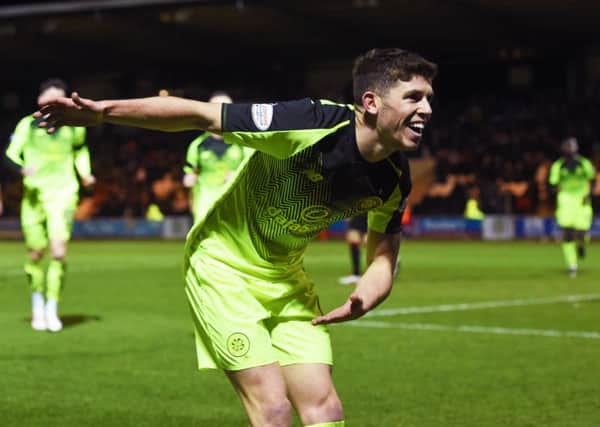 Ryan Christie takes a bow in front of the away fans after sealing Celtic's 2-0 win against St Mirren in Paisley. Picture: Craig Foy/SNS