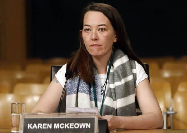 Karen McKeown at the Scottish Parliament. Picture: Andrew Cowan/Scottish Parliament