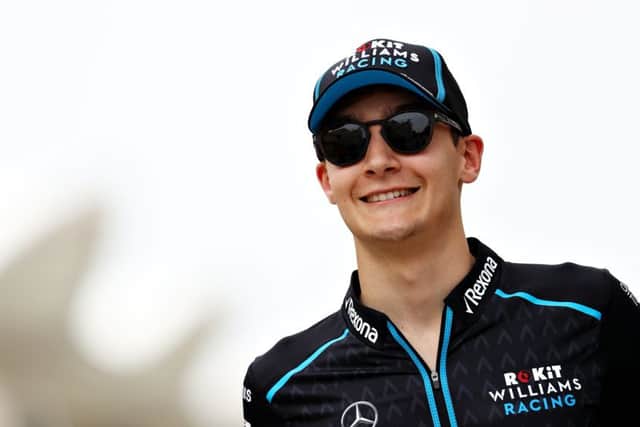 George Russell at Bahrain International Circuit. Picture: Mark Thompson/Getty