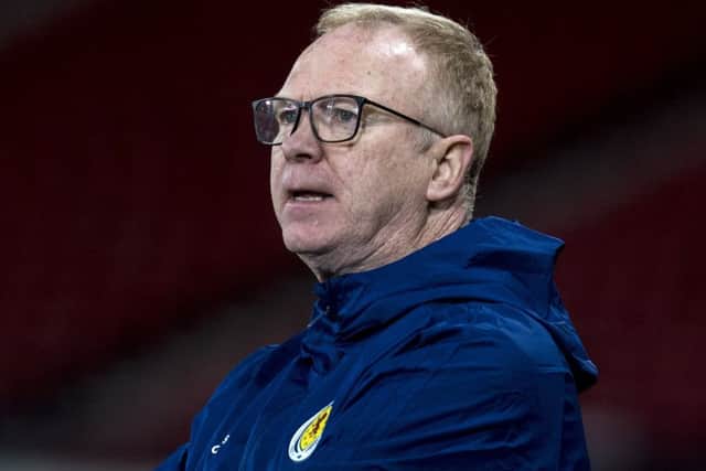 Scotland manager Alex McLeish attended a meeting at Hampden. Picture: Alan Harvey/SNS
