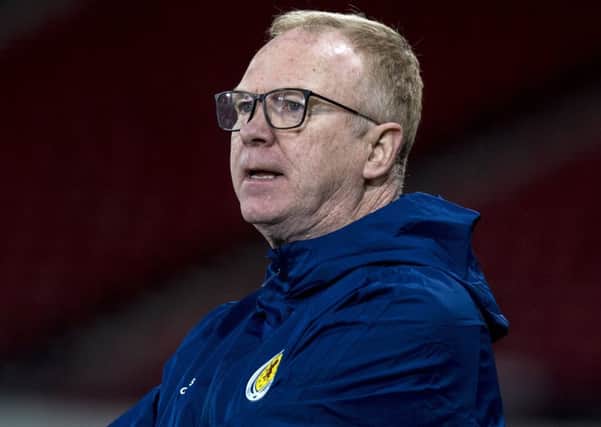 Scotland manager Alex McLeish attended a meeting at Hampden. Picture: Alan Harvey/SNS