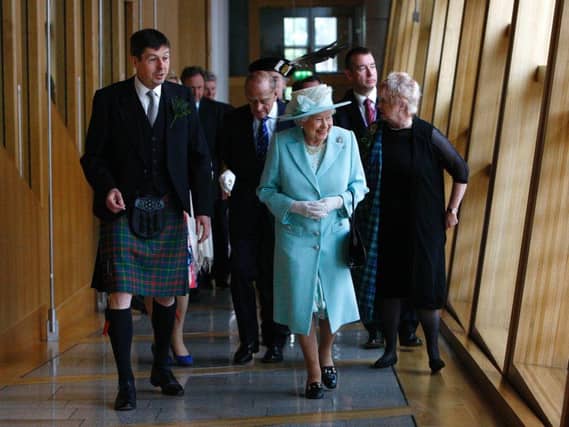 The Queen opens the fifth session of the Scottish Parliament in 2016