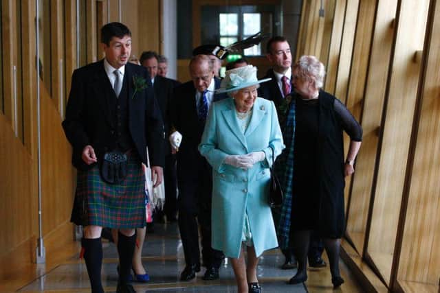 The Queen opens the fifth session of the Scottish Parliament in 2016
