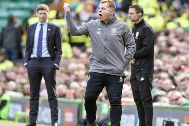 Celtic manager Neil Lennon and Rangers manager Steven Gerrard. Picture: Ian Rutherford/PA Wire