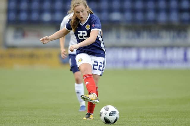Scotland's Erin Cuthbert. Picture: Michael Gillen