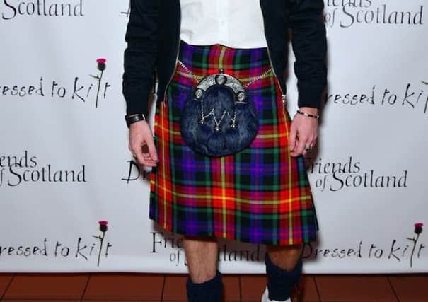 The new tartan was unveiled on the New York catwalk.