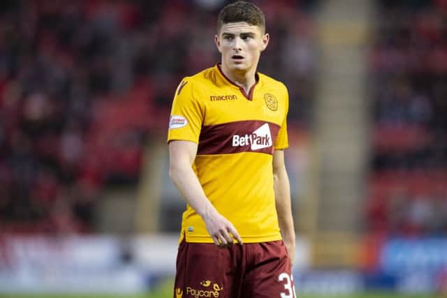Jake Hastie in action for Motherwell. Pic: SNS/Ross Parker