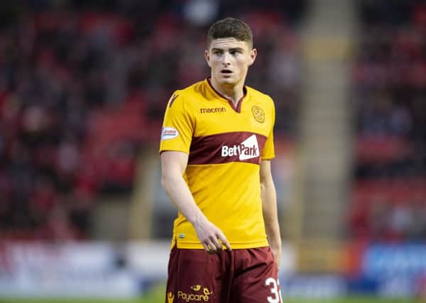 Jake Hastie in action for Motherwell. Pic: SNS/Ross Parker