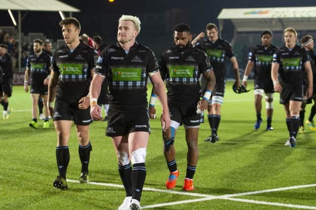 Glasgow Warriors' Stuart Hogg at full time after the win over Ulster. Pic: SNS/SRU/Bill Murray