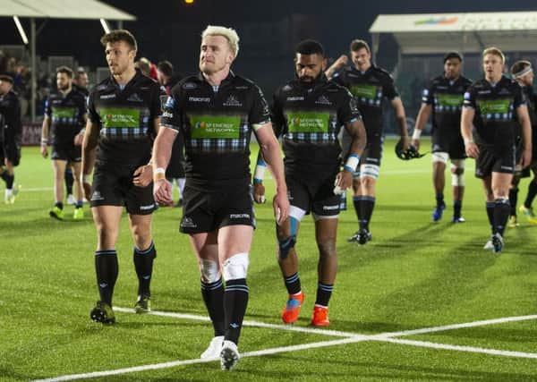 Glasgow Warriors' Stuart Hogg at full time after the win over Ulster. Pic: SNS/SRU/Bill Murray