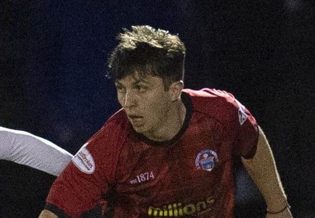 Morton's Charlie Telfer equalised. Pic: SNS/Ross MacDonald