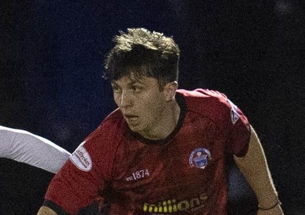 Morton's Charlie Telfer equalised. Pic: SNS/Ross MacDonald