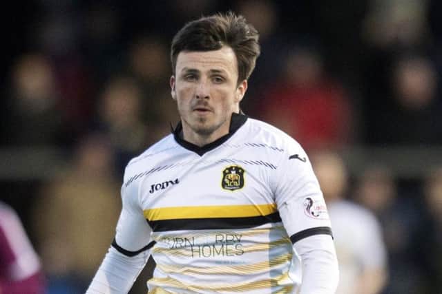Callum Gallagher scored for Dumbarton. Pic: SNS/Craig Williamson
