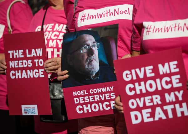 The case of Noel Conway and the campaign group Dignity in Dying brought the issue into the spotlight in 2017. Picture: Jack Taylor/Getty Images