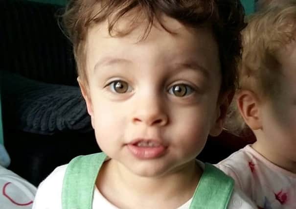 Claire Smith, the aunt of sick toddler Caleb Stirrat (pictured), said the widespread generosity from the public has reduced the family to tears. Picture: SWNS