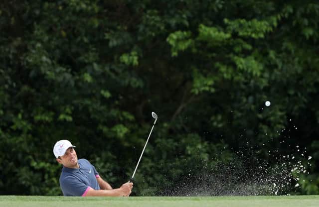 Francesco Molinari in action during  the 2018 Masters.  PictrePhoto by David Cannon/Getty Images)
