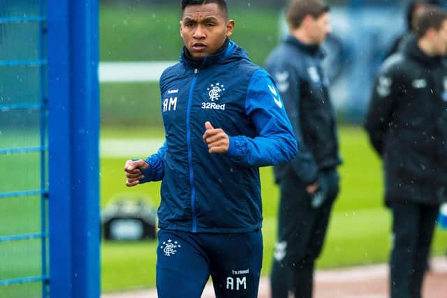 Alfredo Morelos scooped three awards at the Rangers Player of the Year ceremony. Picture: SNS
