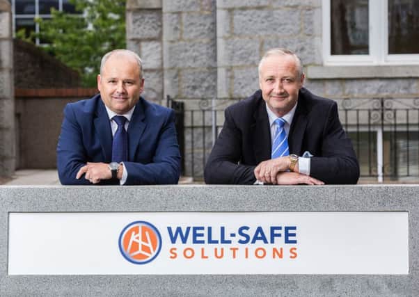 Well-Safe CEO Phil Milton (left) and executive director Mark Patterson. Picture Simon Price