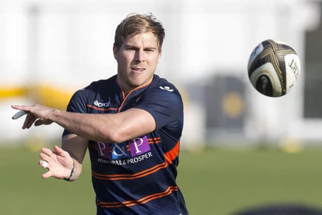 Jaco van der Walt in training at Murrayfield. Picture: SNS Group