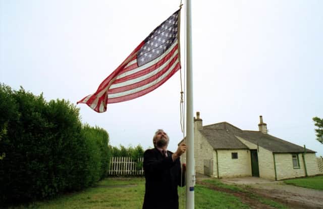 The American flag is raised at the former home of the US Navy founder John Paul Jones with the birthplace museum in his name now saved by a donor from the United States. PIC: TSPL.