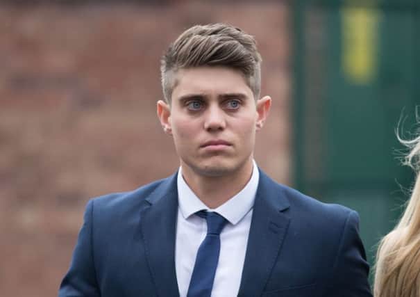Cricketer Alex Hepburn leaves Worcester Crown Court. Picture: Aaron Chown/PA Wire