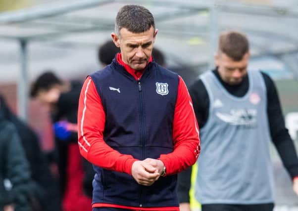 Board backing: Dundee boss Jim McIntyre. Picture: SNS Group