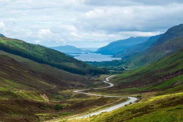 The descent through Glen Docherty to Kinlochewe is a highlight for all tourists who undertake the NC500. The A832 is draped along the glen like a piece of spaghetti - an enticing invitation for petrol heads.