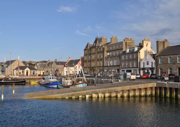 The remains of a 14th Century castle in Kirkwall, Orkney, (pictured) have been found. PIC: Creative Commons/Stevekeiretsu.