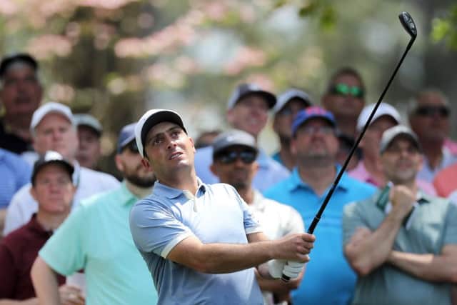 Open champion Francesco Molinari, pictured during a practice round for this week's event, got his first experience of The Masters when he caddied for his brother Edoardo in 2006. Picture: Getty Images