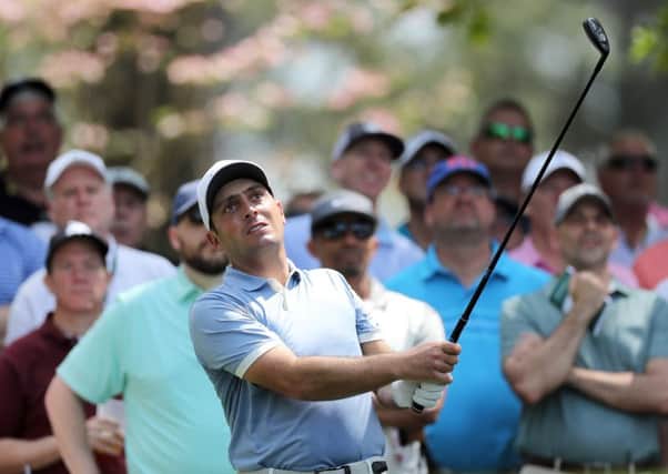 Open champion Francesco Molinari, pictured during a practice round for this week's event, got his first experience of The Masters when he caddied for his brother Edoardo in 2006. Picture: Getty Images