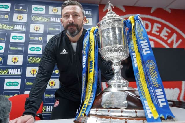 Aberdeen manager Derek McInnes looks ahead to the Scottish Cup semi-final with Celtic. Picture: Steve Welsh