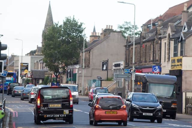 St John's Road in Edinburgh, which is one of Scotland's most polluted streets