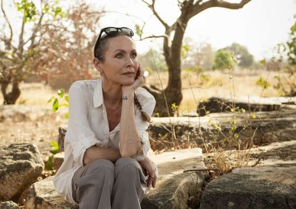 Amanda Mealing during her visit to Ghana to support WaterAid's Water Effect appeal to get clean water and good sanitation into health centres around the world. Picture: Eliza Powell/WaterAid.org/PA