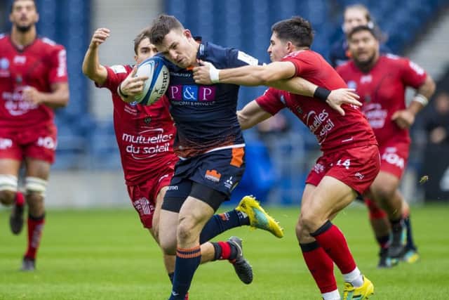 Matt Scott had to go off with concussion when Edinburgh played Toulon in the Champions Cup in October. Picture: Bill Murray/SNS