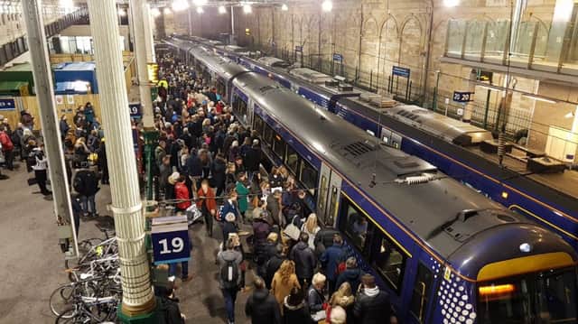 Passengers regularly suffer overcrowding on the Borders Railway. Picture: Robert Drysdale